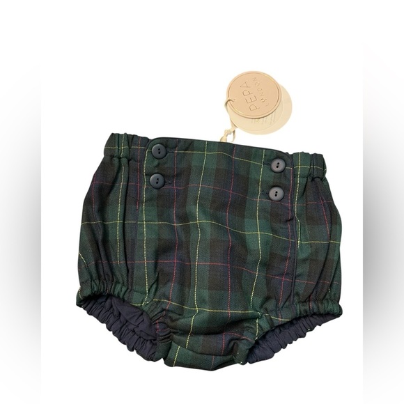 Pepa London Check Button Detail Bloomers - Picture 1 of 4